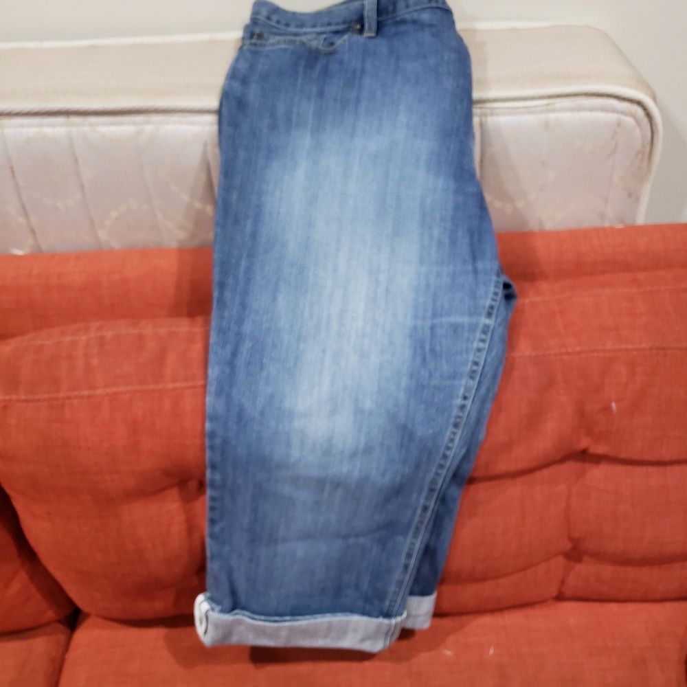 Cuffed denim